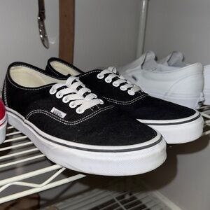Authentic black and white vans